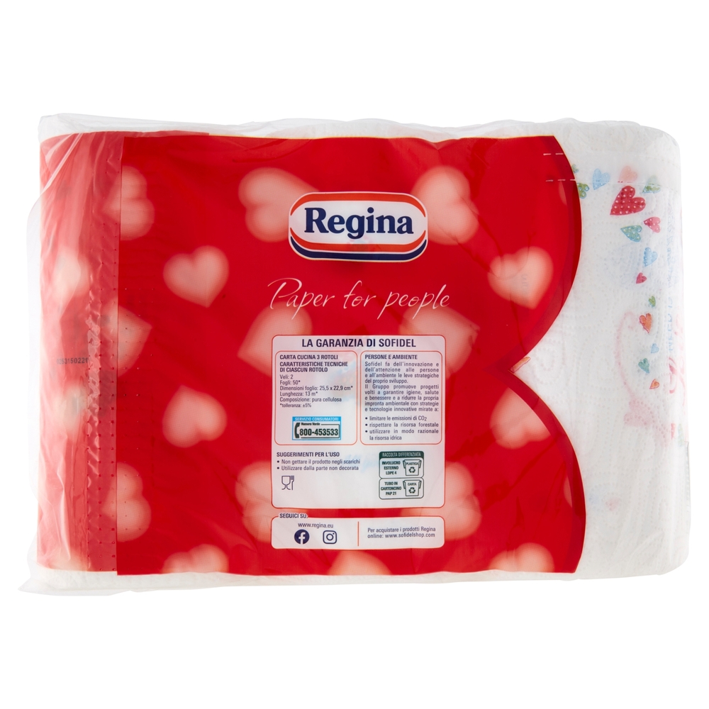 Regina di Cuori carta cucina 3 rotoli
